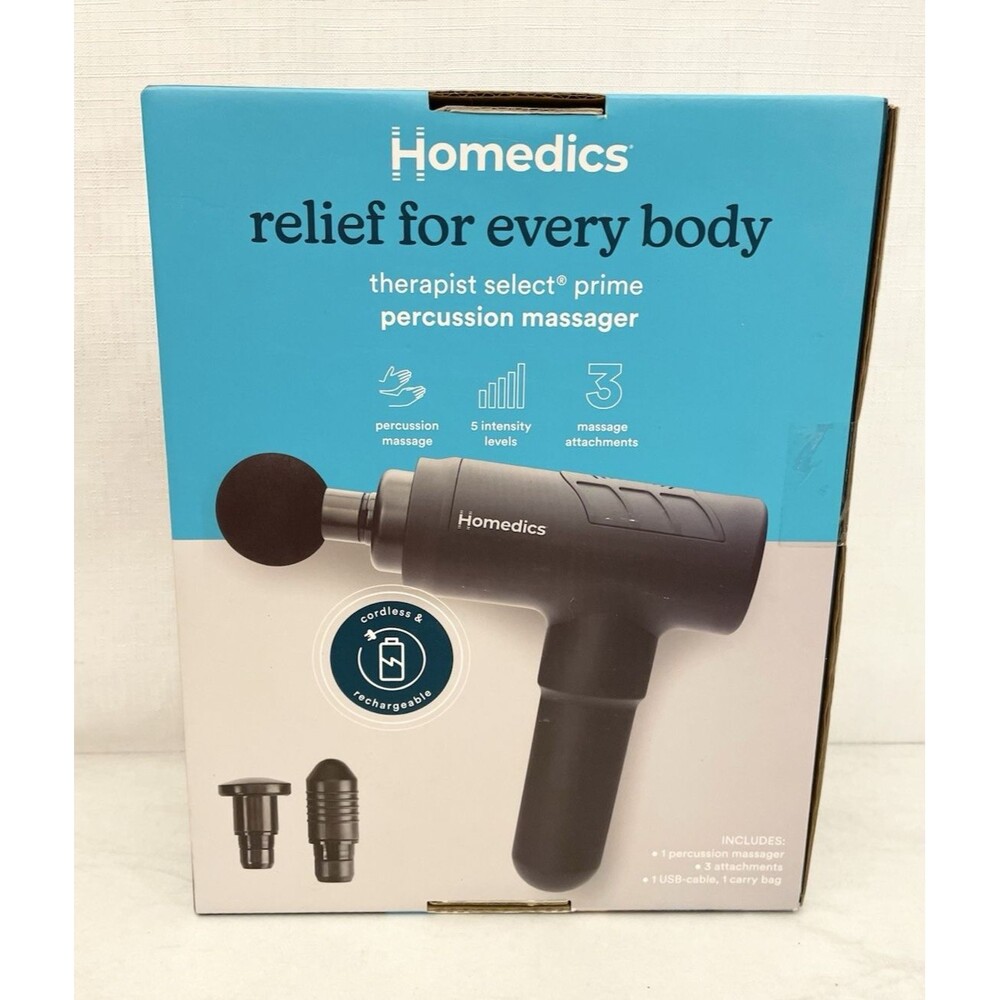 NEW Homedics Therapist Select Prime Percussion Massager Rechargeable HHP-680A